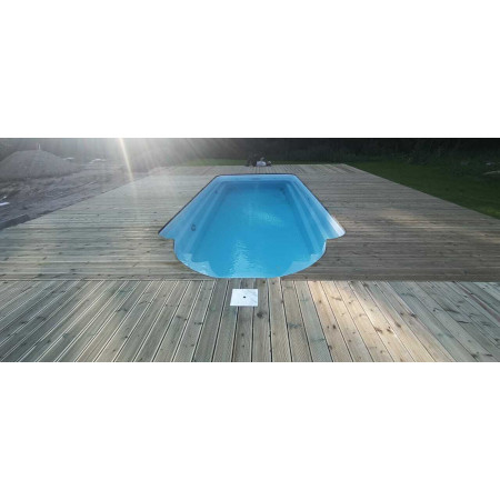 Композитный бассейн "Vivo" 800 х 340  см  глубиной 130 х 180 см, прямоугольник морозоустойчивый