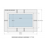 Деревянный сборный бассейн "Витим" 460 х 250 х 115  см от Кристалл глубиной 115 см, прямоугольник морозоустойчивый