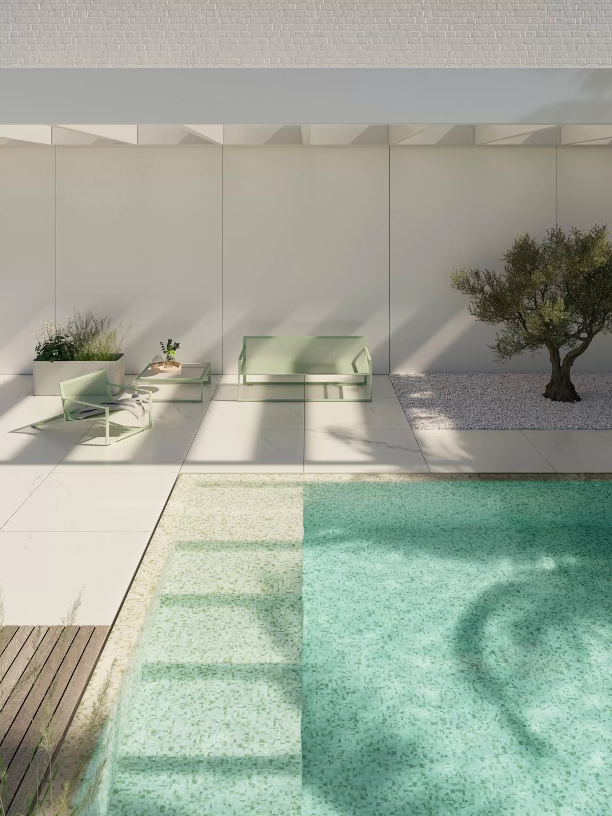 Стеклянная мозаичная смесь Ezarri Aquarelle Blots 25