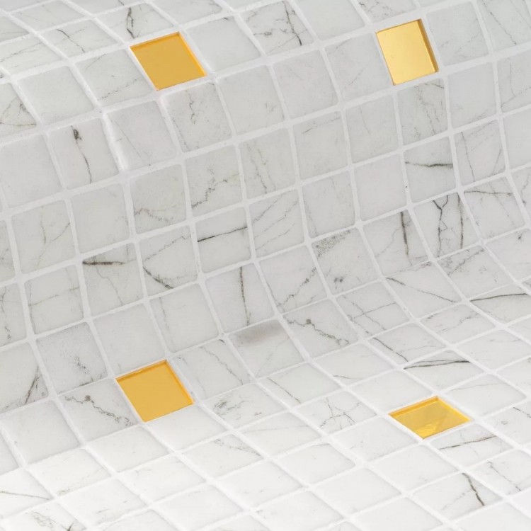 Стеклянная мозаичная смесь Ezarri Carrara Gold Стеклянная мозаичная смесь Ezarri Carrara Gold